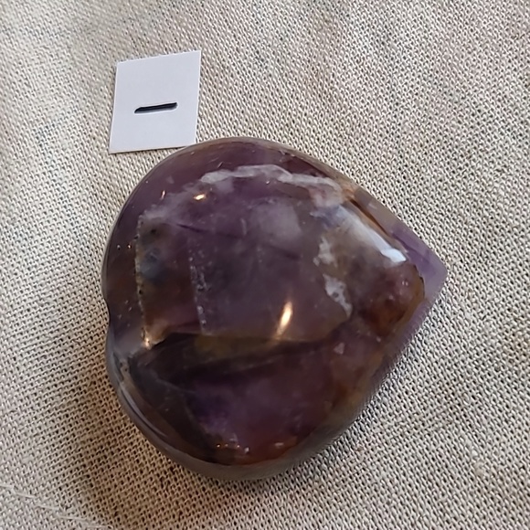 Gorgeous chevron amethyst hearts - Picture 3 of 3